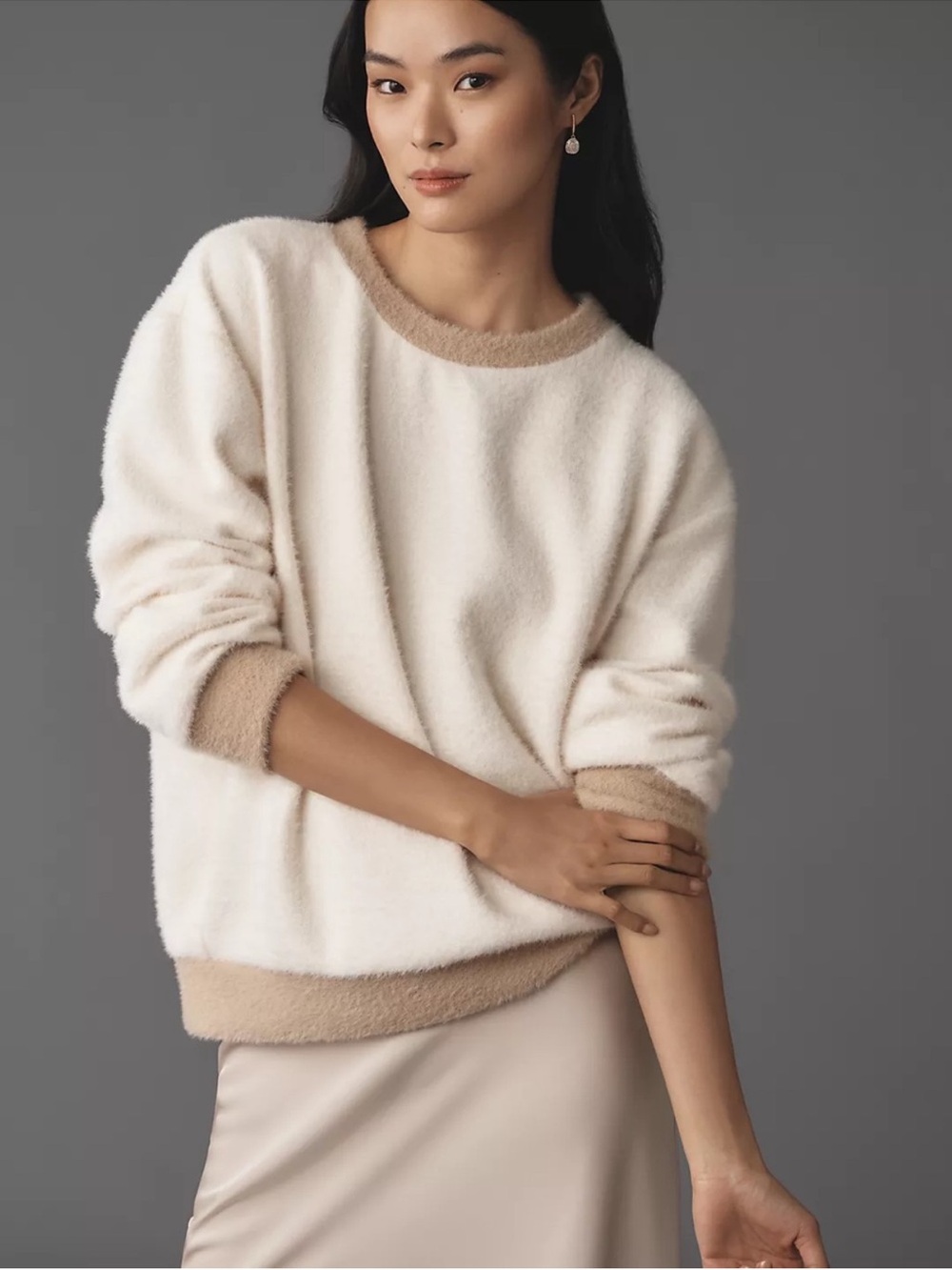Anthropologie Maeve Cozy Ringer Sweater